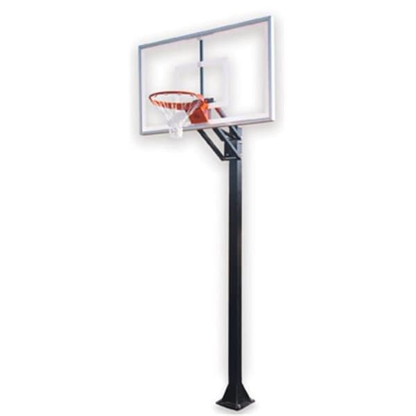 First Team First Team Champ Select-BP Steel-Acrylic In Ground Adjustable Basketball System; Black Champ Select-BP-BK - main